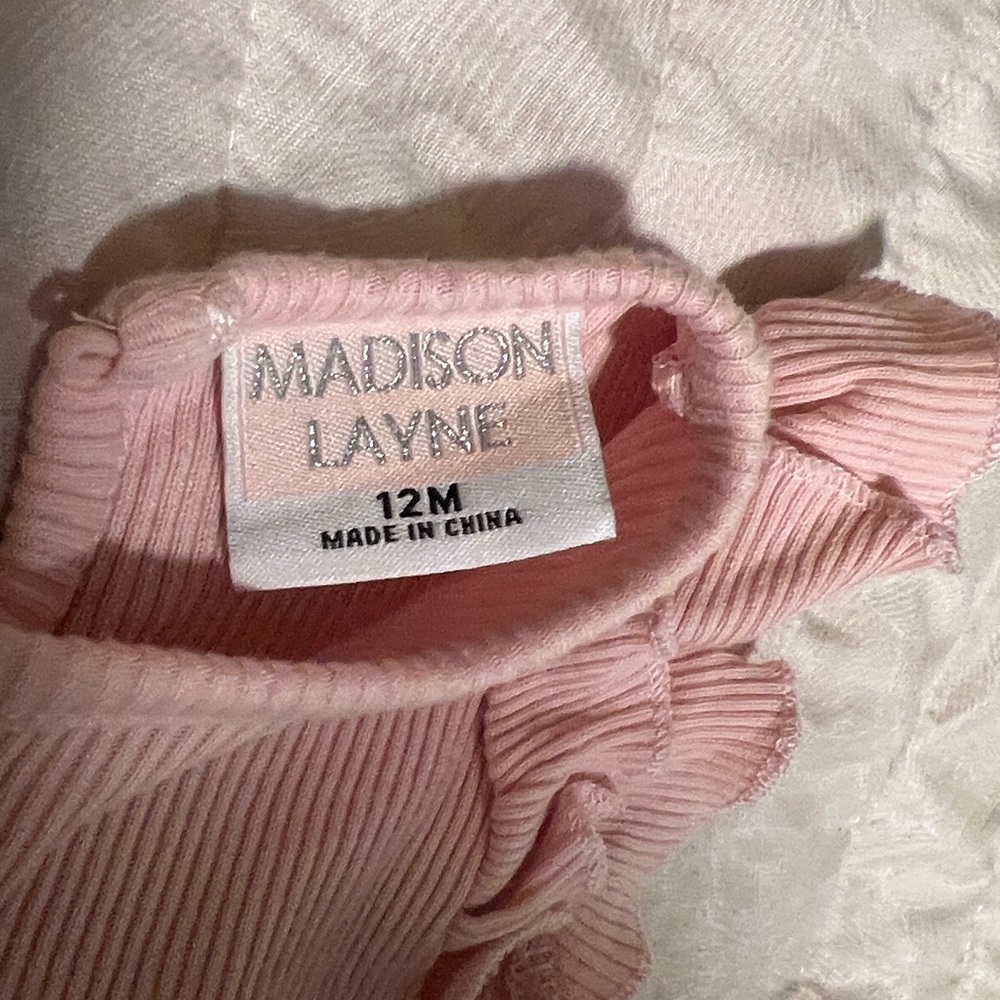 Madison Pink Ruffled Baby Dress - Picture 2 of 3
